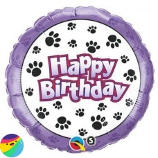 Folija balon - Happy Birthday Šapice